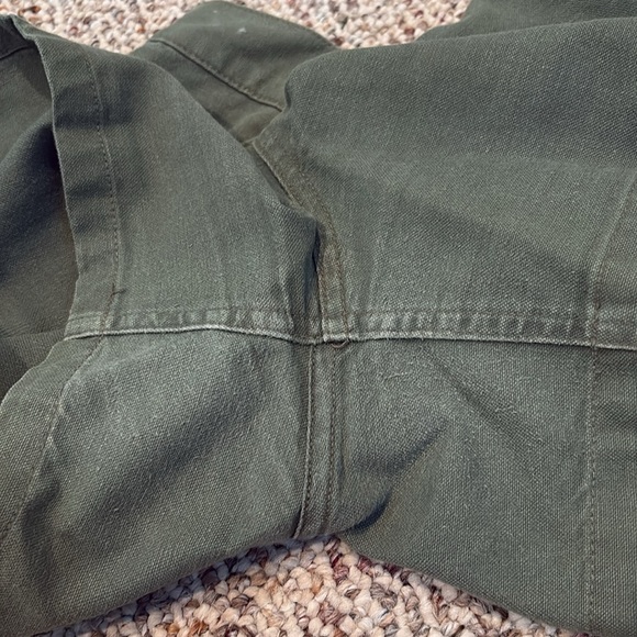 Riveted by Lee Vintage Hi Rise Green Cargo Utility Shorts. 12P Y2K - Picture 9 of 14